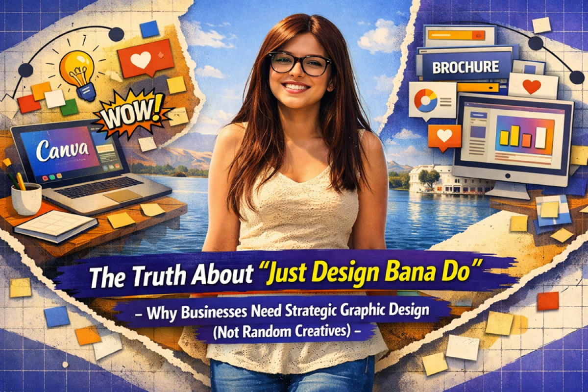 The Truth About “Just Design Bana Do” — Why Businesses Need Strategic Graphic Design (Not Random Creatives)